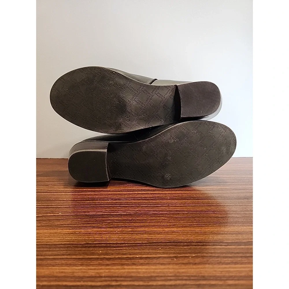 Vionic Jolene Leather Black Ankle Boots US 8 EU 38‎ UK 6